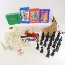 Ceramic Chess Pieces, Model Car & More
