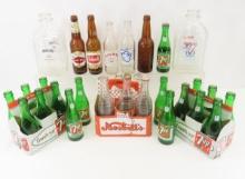 Antique Soda Bottles and Milk Bottles