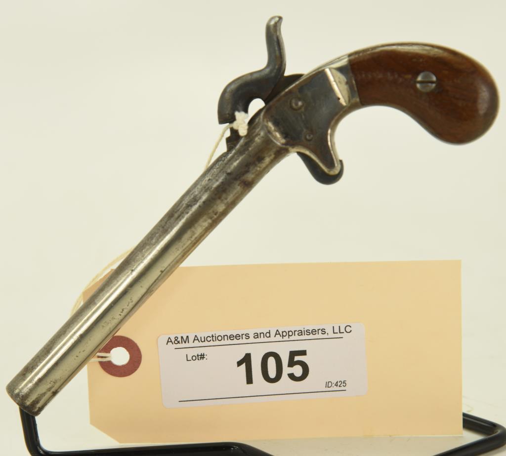 Lot #105 - Unknown Maker  Mdl Perc. Pocket  Pistol or Muff Pistol .36 Perc SN#  793~~ 4-1/2" BBL,