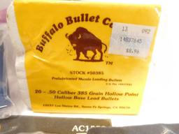 Lot #105L - Entire bag full of black powder shooting supplies (most new in packaging) to  include: