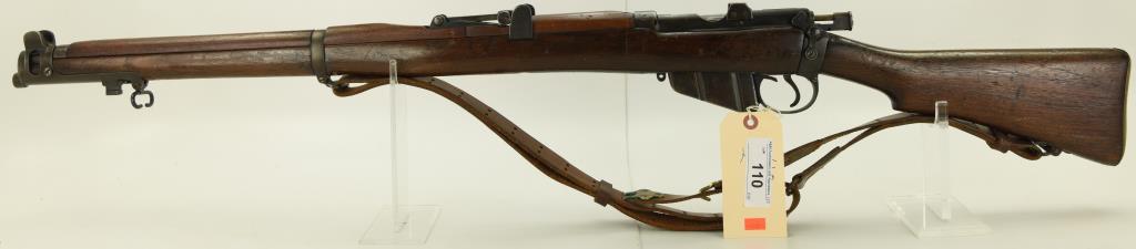 Lot #110 - Lee Enfield Mdl Sht Le III Bolt  Action Rifle .303 Cal SN# R4058~~ 25" BBL.  43" OAL