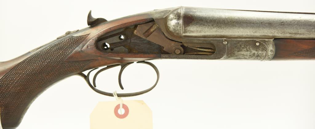 Lot #114 - Lefever Mdl SxS Shotgun 12 Ga SN#  5949~~ 30" BBL, 46” OAL, Light Engraving,  Locks