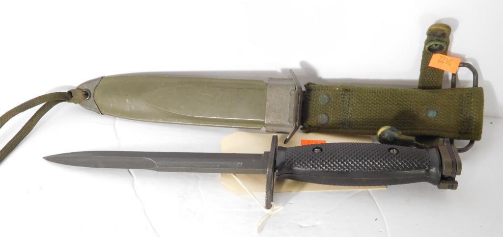 Lot #120L - USM8A1 Bayonet in sheath 