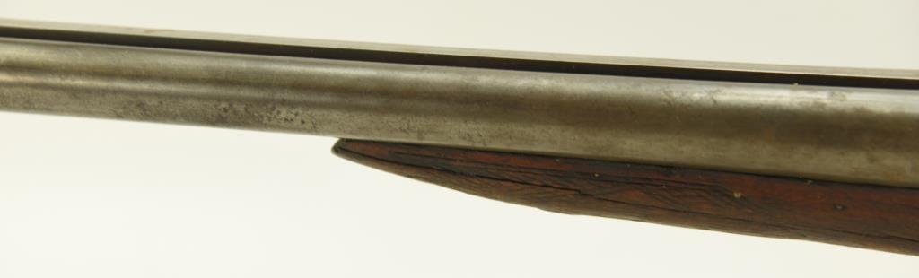 Lot #126 - Leader Mdl SxS Hammer Shotgun 12  Ga SN# 321459~~ 30” BBL, 46.5” OAL. Badly  cracked/