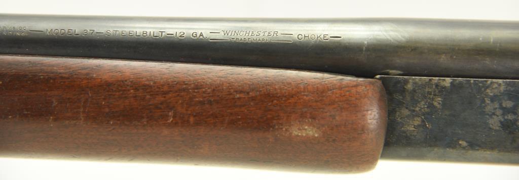 Lot #147 - Winchester Mdl 37 Single Shot  Shotgun 12 GA SN# NSN-2077~~ 30" BBL. 46.25"  OAL.