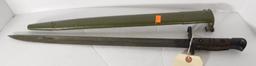 Lot #153G - Remington US model 1917 bayonet in sheath