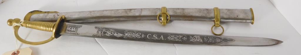 Lot #153H - CSA reproduction bayonet in sheath 