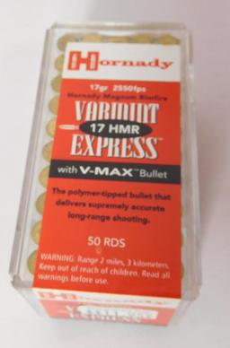Lot #15K - Case of Hornady Varmint Express .17HMR  V-Max (500 rounds total)