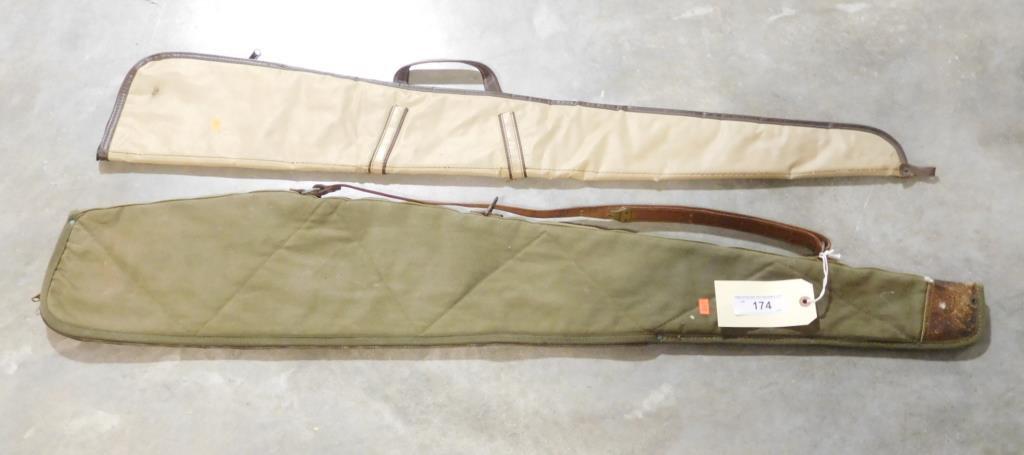 Lot #174 - (2) Soft side rifle cases 