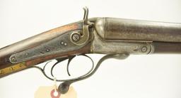 Lot #23 - Pritchett Mdl SxS Hammer Shotgun 10  Ga SN# None~~ 30” BBL, 46” OAL. Underlever