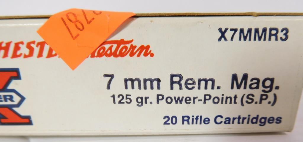 Lot #30B - (5) full boxes of 7mm Remington Magnum ammo to include: (4) boxes of Federal  Premium