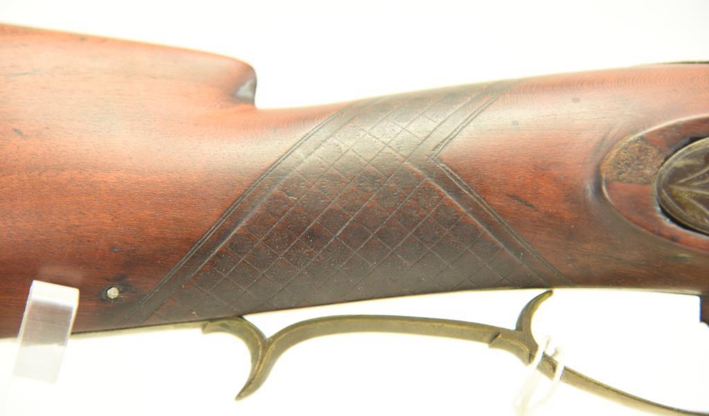 Lot #31 - A. Whiting & Co Mdl Percussion  Rifle .69 Perc +/- SN# None ~~ 35.75" Half  Octagonal/