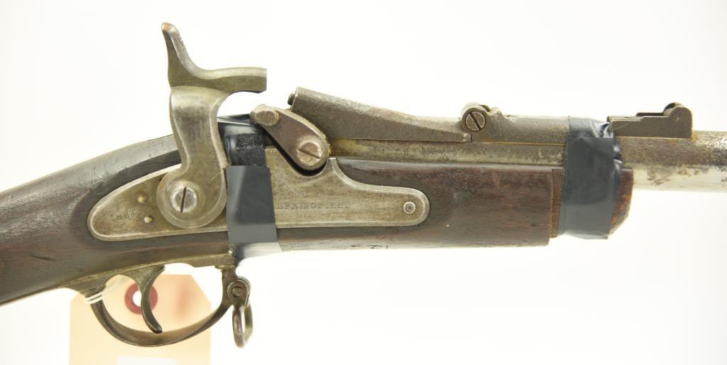 Lot #33 - US/Springfield Mdl 1868 Trap Door Rifle .50 Cal SN# 45299~~ 24.5” BBL, Stock  cut down,