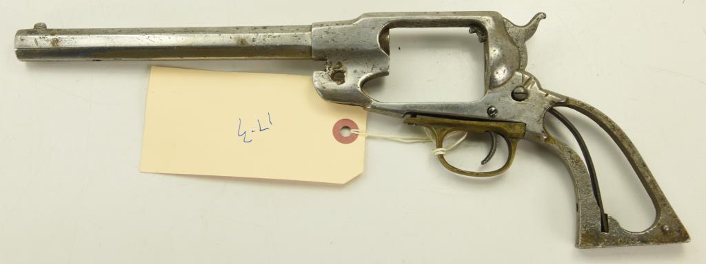 Lot #44 - Unk. Maker Mdl 3 Blackpowder Handgun Frames, 2 with Barrels and one     