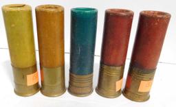 Lot #45B - (7) Unfired 8 gauge rounds, two of which are in brass casings