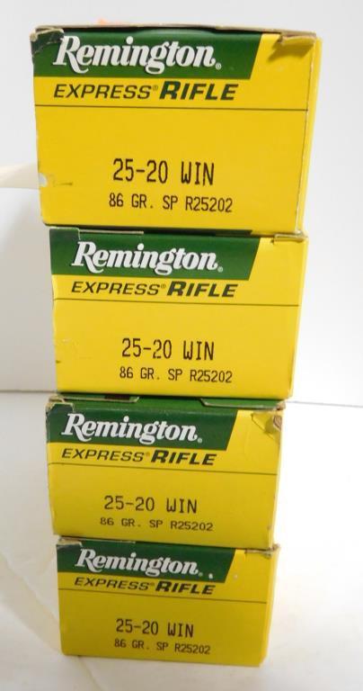 Lot #60D - (131) total rounds of Remington 25-20 86 grain rifle rounds