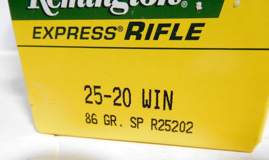 Lot #60D - (131) total rounds of Remington 25-20 86 grain rifle rounds