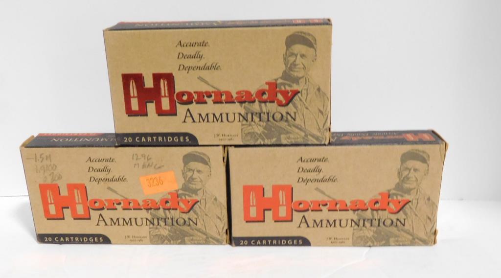 Lot #60H - (200 total rounds) .223 ammo by Hornady, Winchester and Silver Bear