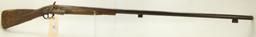 Lot #61 - Unk. Maker Mdl Musket, Conv. From  Flint .78 Cal +/- SN# None~~ 43” BBL, 59.5”  OAL.