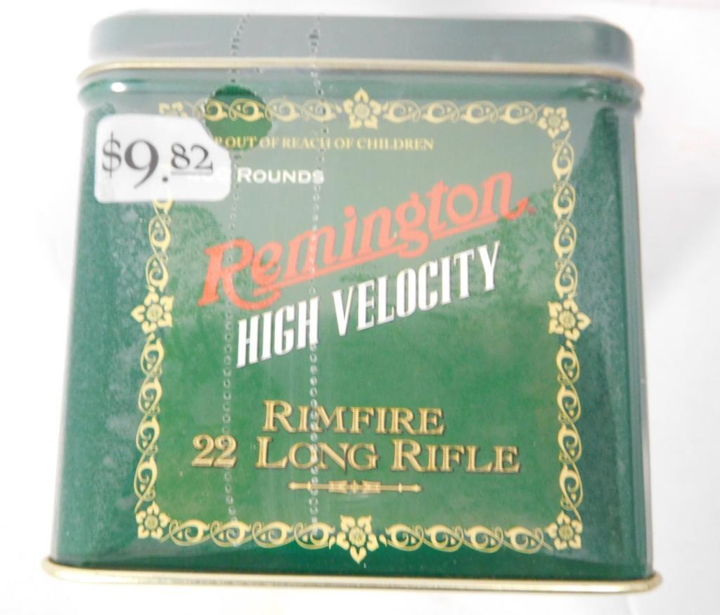 Lot #75F - (2) Remington High Velocity Collectors tins with 300 rounds each of .22  rimfire long