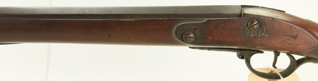 Lot #76 - Tower Mdl Percussion Musket .62 Cal  +/- SN# None~~ 36” half round half octagonal  57" OAL