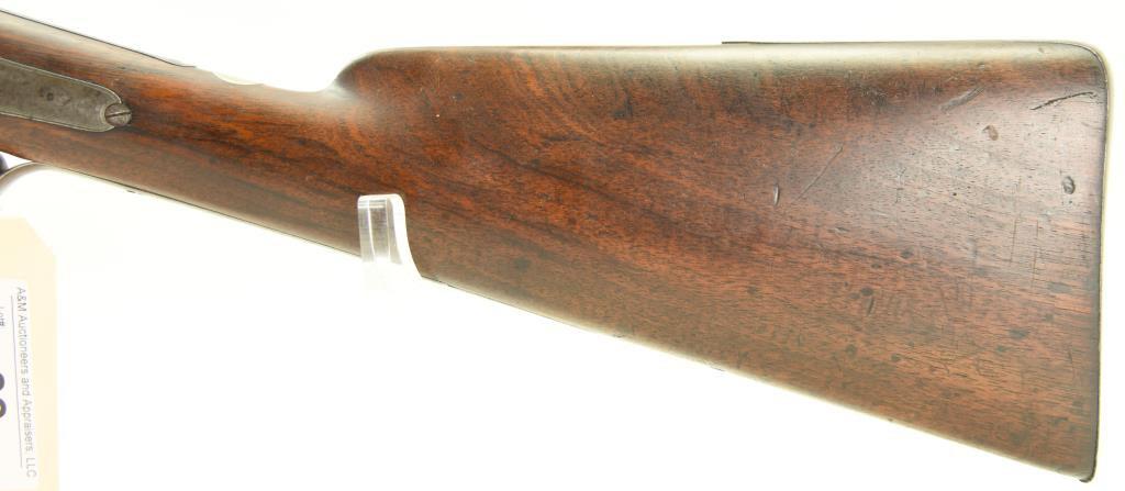 Lot #82 - Lane & Reid (Boston) Mdl SxS  Percussion Shotgun 12 GA SN# None~~ 30” BBL,  46” OAL,