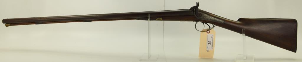 Lot #82 - Lane & Reid (Boston) Mdl SxS  Percussion Shotgun 12 GA SN# None~~ 30” BBL,  46” OAL,