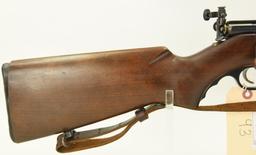 Lot #93 - Wards Mdl Westernfield Bolt Action  Rifle .22 LR SN# 04M491A~~ 25” BBL, 43” OAL,  Peep