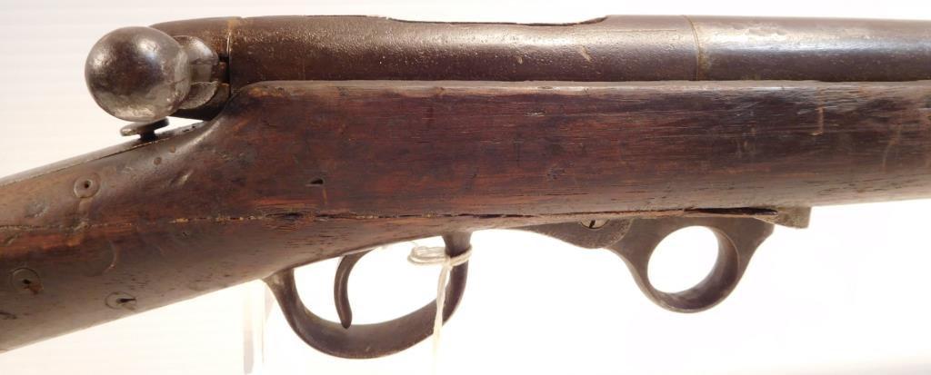 Lot #402 - AH Waters Green Breech Loading Rifle