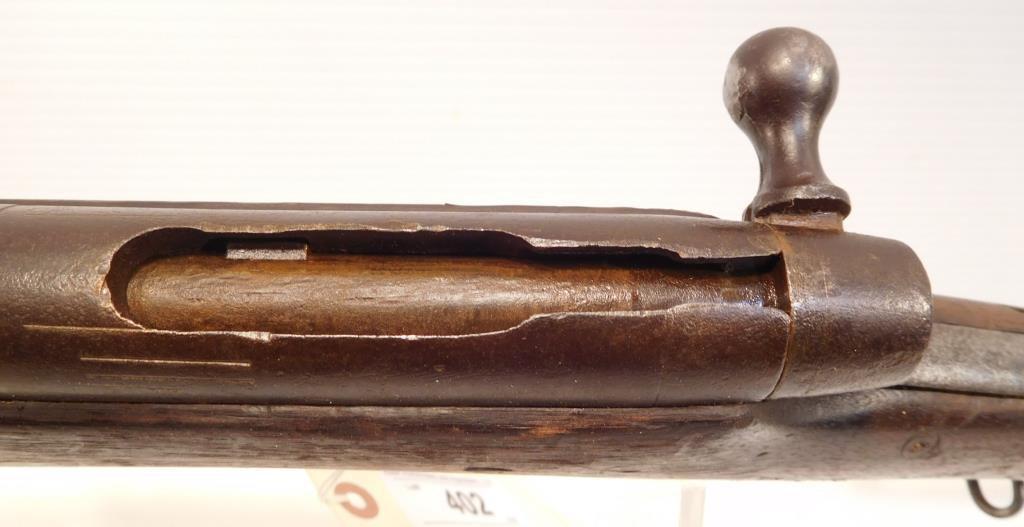 Lot #402 - AH Waters Green Breech Loading Rifle