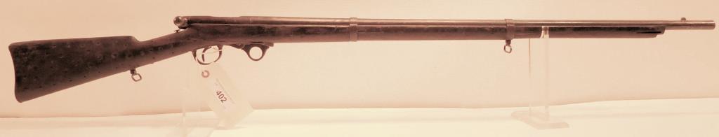 Lot #402 - AH Waters Green Breech Loading Rifle