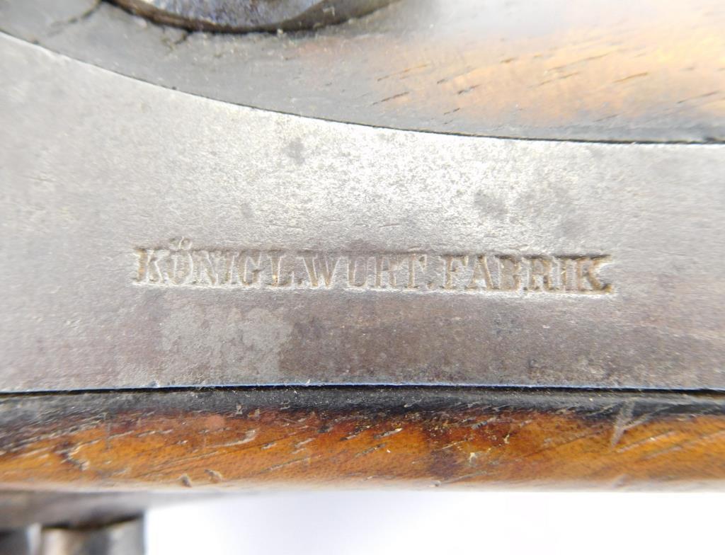 Lot #415 - Konigl Wurt Fabrik German Horse Pistol