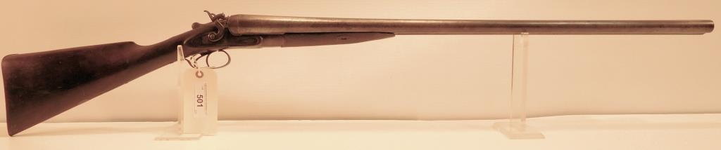 Lot #501 - Wm Moore  Side by Side Shotgun