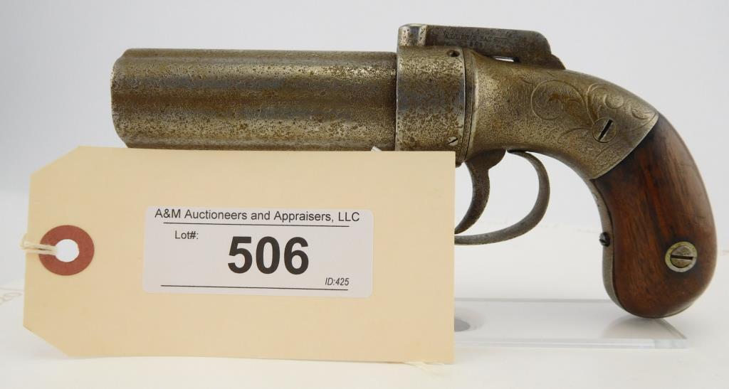 Lot #506 - Allen & Wheelock 6 SHot  Pepperbox