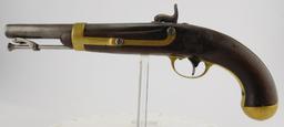 Lot #555 - US/IN Johnson 1842 Perc. Pistol