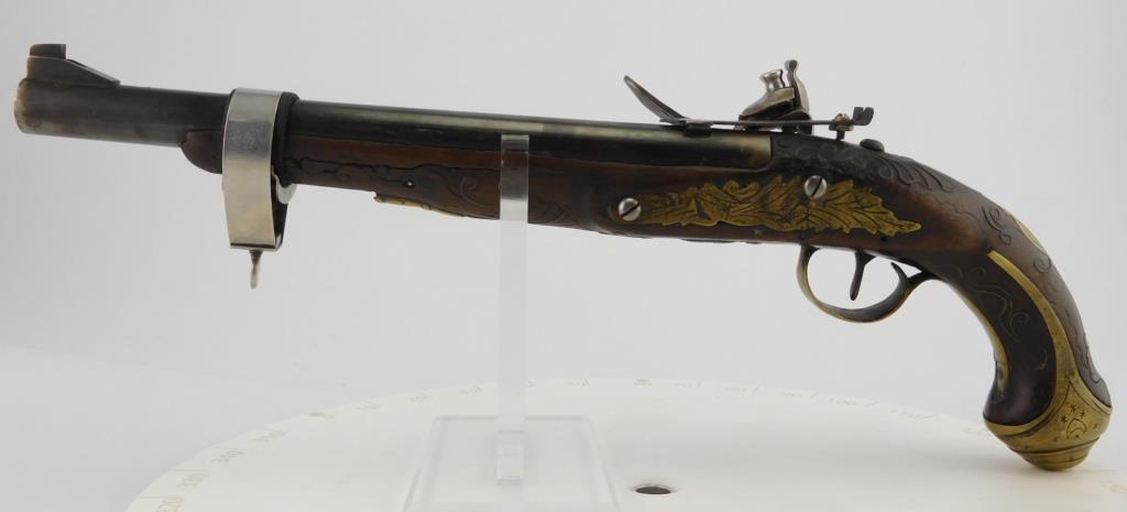 Lot #557 - Unk Maker Flintlock Turkish Type