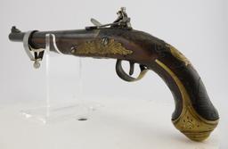 Lot #557 - Unk Maker Flintlock Turkish Type