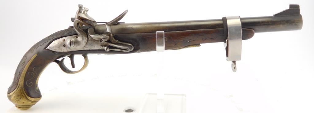 Lot #557 - Unk Maker Flintlock Turkish Type