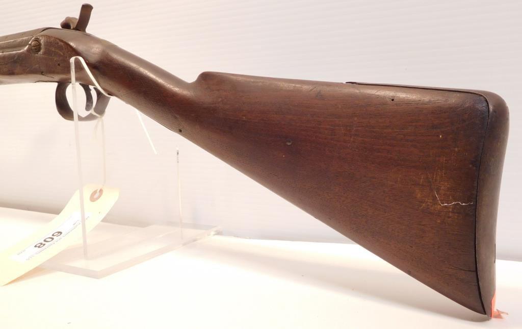 Lot #608 - Unknown Maker  Percussion Rifle