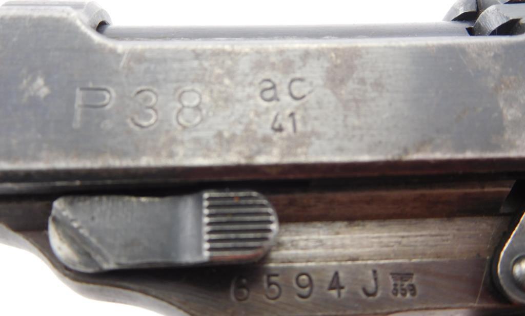 Lot #715 - Walther  P38 Ac 41 SA Pistol 3rd Var