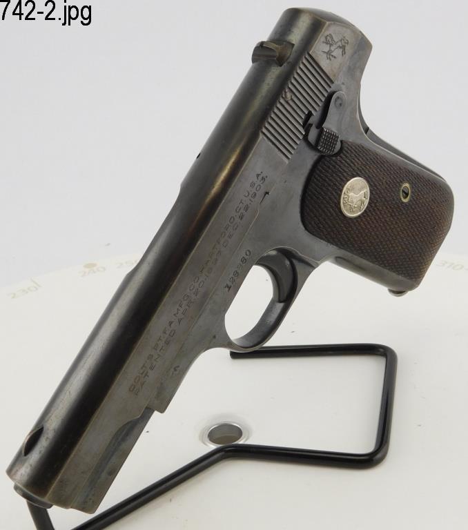 Lot #742 - Colt 1908 S. Auto T4 Hammerless