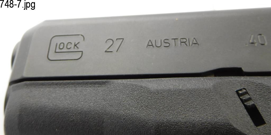Lot #748 - Glock  27 Double Action Pistol