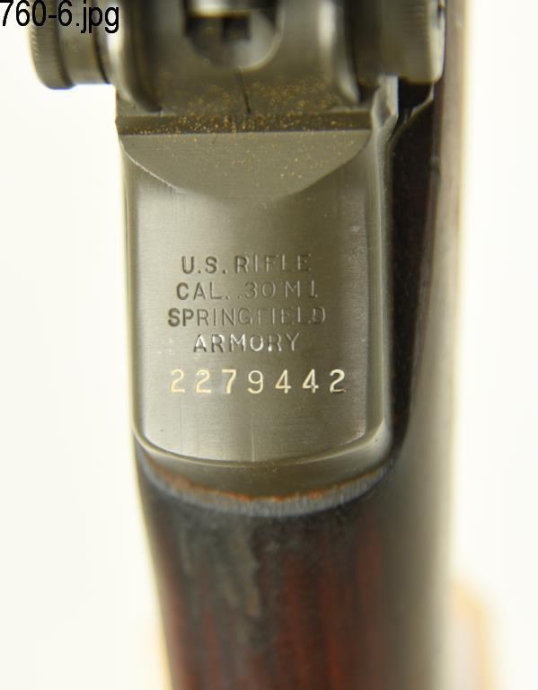 Lot #760 - Us Springfield Armory M1 Garand Rifle