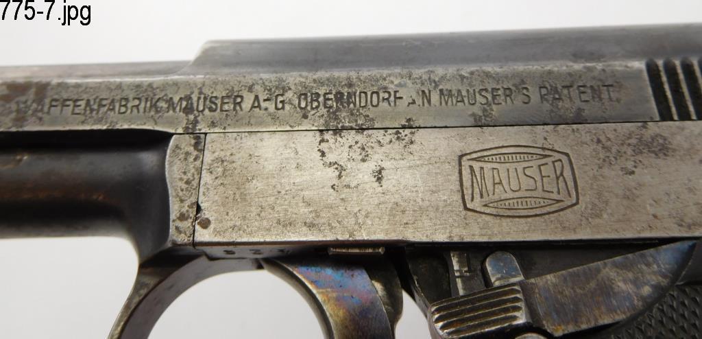 Lot #775 - Mauser  Pocket Pistol  1910/14 SAP