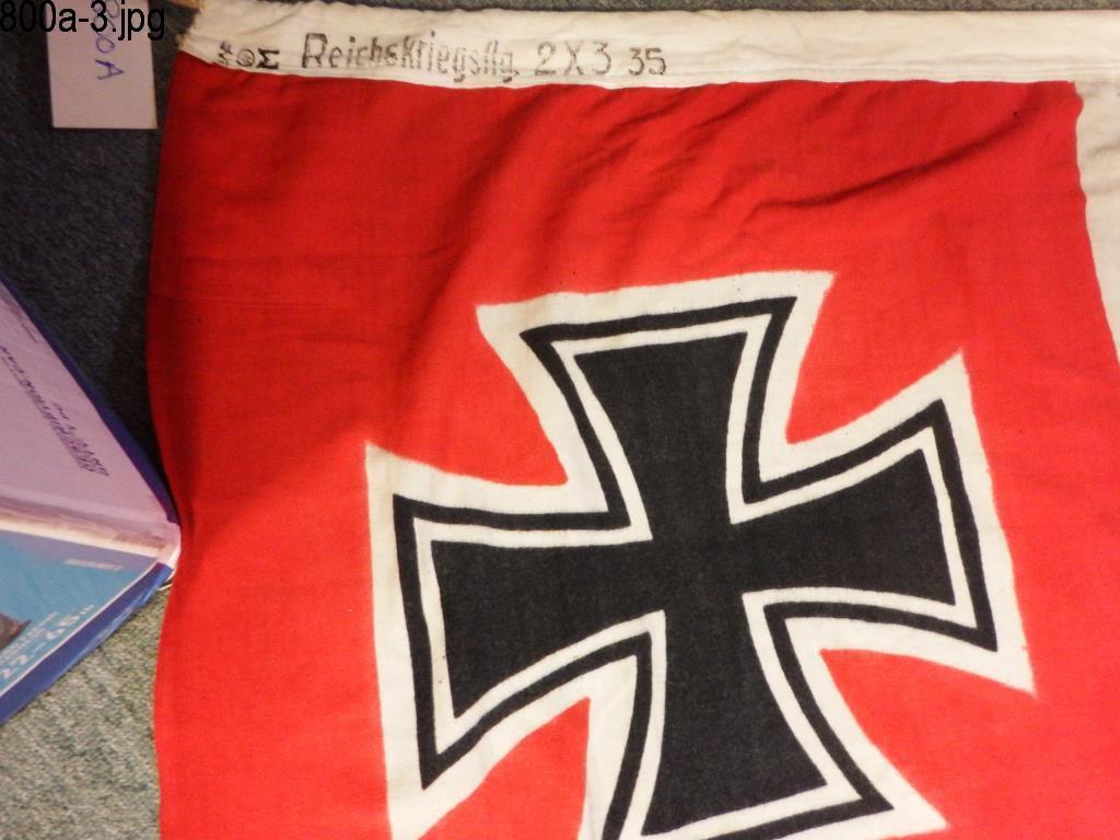 Lot #800A -  Large WW II German Nazi Imperial War Flag