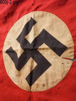 Lot #800J - Double sided German Nazi flag