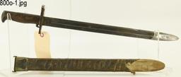 Lot #800P - U.S. WWI Bayonet with scabbard dated 1918 SN# 1030850