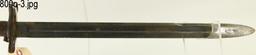 Lot #800P - U.S. WWI Bayonet with scabbard dated 1918 SN# 1030850