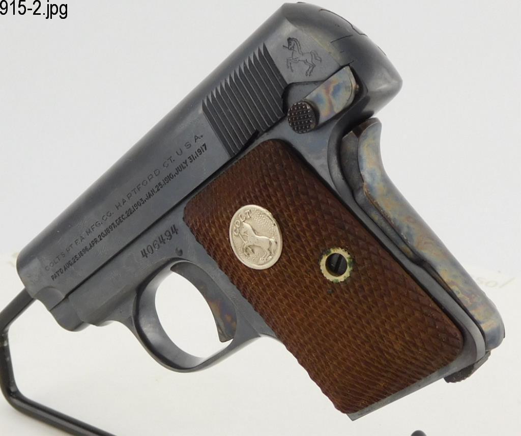 Lot #915 - Colt Pocket 1908 Hammerless Pistol