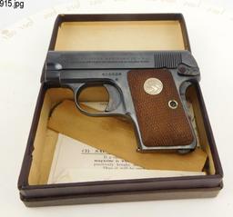 Lot #915 - Colt Pocket 1908 Hammerless Pistol